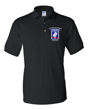 173rd Airborne Brigade  Embroidered Cotton Polo Shirt