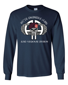 307th Combat Engineer Battalion (Airborne)) Long-Sleeve Cotton Shirt (FF)