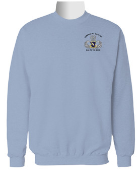 A Co. 1-504th PIR "BONE" Embroidered Sweatshirt