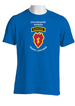 25th Infantry Division w/ Ranger Tab Cotton T-Shirt (FF)