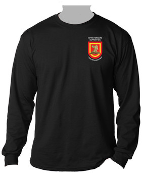 407th Forward Support Battalion Crest & Flash  Long-Sleeve Cotton Shirt
