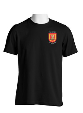 407th Forward Support Battalion "Flash & Crest"  Cotton T-Shirt-(P)