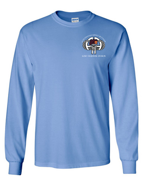 407th Forward Support Battalion "Punisher"  Long-Sleeve Cotton Shirt -(P)