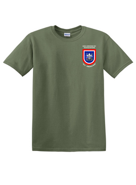 82nd Hqtrs and Hqtrs Battalion "Flash & Crest"  Cotton T-Shirt-(P)