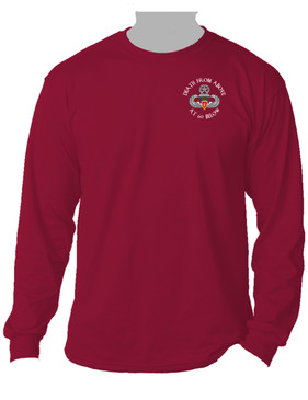 4th Brigade Combat Team (Airborne) Long-Sleeve Cotton Shirt -(P)