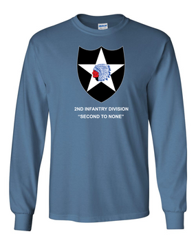 2nd Infantry Division Long-Sleeve Cotton Shirt -(FF)