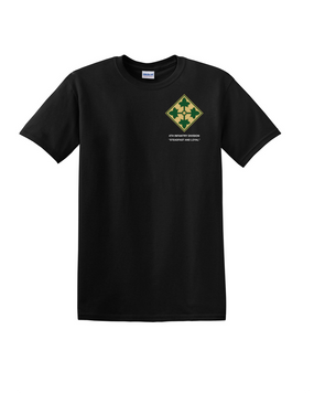 4th Infantry Division Cotton T-Shirt-(P)