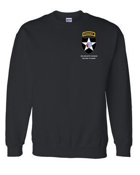 2nd Infantry Division w/ Ranger Tab Embroidered Sweatshirt