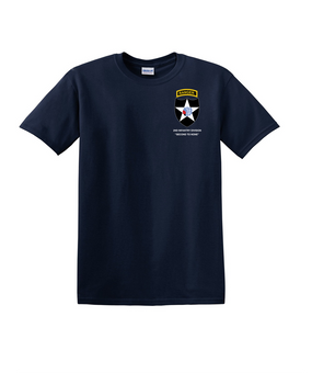 2nd Infantry Division w/ Ranger Tab Cotton T-Shirt-(Pocket)