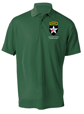 2nd Infantry Division w/ Ranger Tab Embroidered Moisture Wick Shirt (Paragon)
