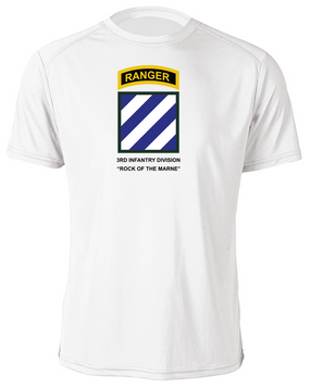 3rd Infantry Division w/ Ranger Tab Moisture Wick Shirt -(Chest)