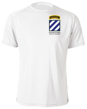 3rd Infantry Division w/ Ranger Tab Moisture Wick Shirt -(Pocket)