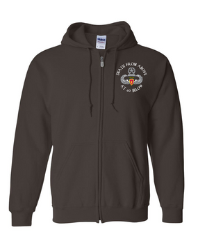 4th Brigade Combat Team (Airborne)  Embroidered Hooded Sweatshirt with Zipper