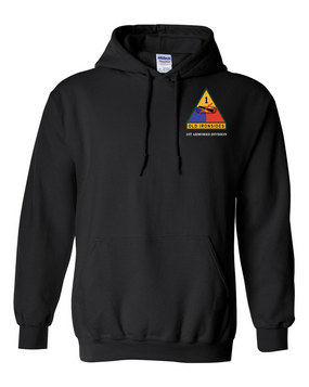 1st Armored Division Embroidered Hooded Sweatshirt