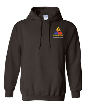 2nd Armored Division Embroidered Hooded Sweatshirt