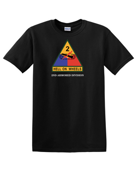 2nd Armored Division (Chest) Cotton T-Shirt