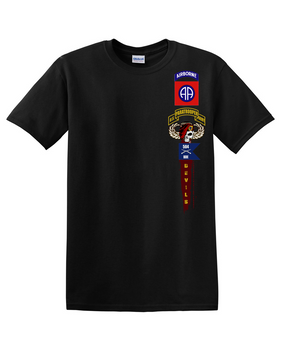 504th PIR Guidon Cotton T-Shirt