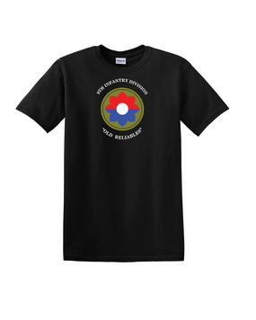 9th Infantry Division Cotton T-Shirt (Chest)