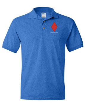 5th Infantry Division Embroidered Cotton Polo Shirt