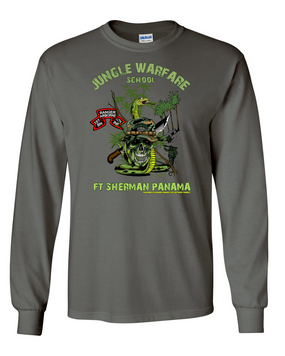 1-75th Ranger Battalion Original Scroll Jungle Master Long-Sleeve Cotton Shirt