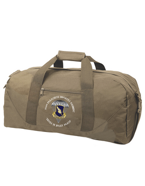 504th "Devils in Baggy Pants"  Parachute Infantry Regiment Embroidered Duffel Bag