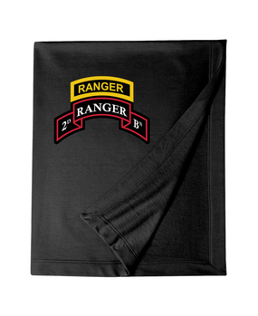 2/75th Ranger Battalion w/ Ranger Tab  Embroidered Dryblend Stadium Blanket
