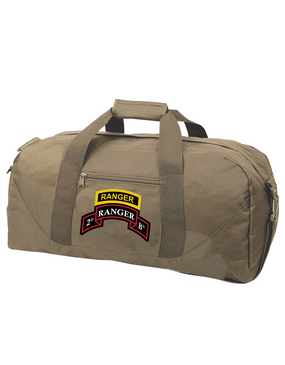 2/75th Ranger Battalion Ranger Tab Embroidered Duffel Bag