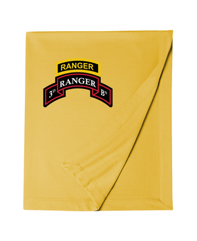 3/75th Ranger Battalion w/ Ranger Tab Embroidered Dryblend Stadium Blanket