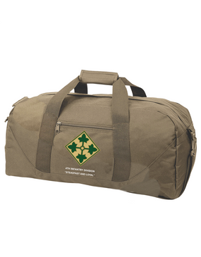 4th Infantry Division Embroidered Duffel Bag