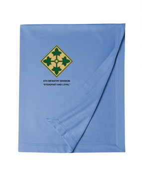 4th Infantry Division Embroidered Dryblend Stadium Blanket