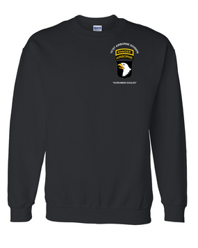 101st Airborne Division w/ Ranger Tab Embroidered Sweatshirt
