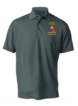 2nd Armored Division w/ Ranger Tab Embroidered Moisture Wick Shirt (Paragon)