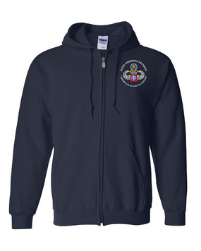 America's Guard of Honor w/ Ranger Tab  Embroidered Hooded Sweatshirt with Zipper