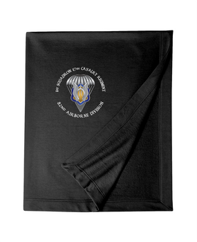 1st Squadron 17th Cavalry Regiment Embroidered Dryblend Stadium Blanket