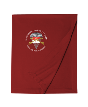 1st Squadron 17th Cavalry Regiment (Guidon)  Embroidered Dryblend Stadium Blanket