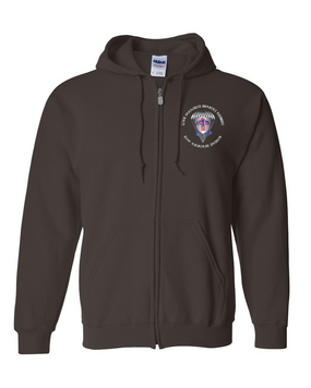 2-501st Embroidered Hooded Sweatshirt with Zipper