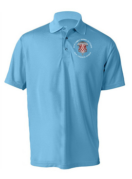 307th Engineers Embroidered Moisture Wick Polo
