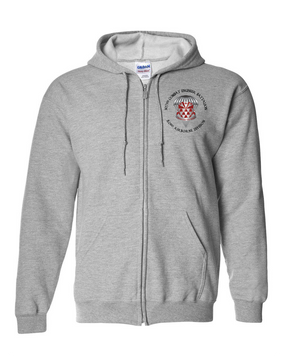 307th Engineers Embroidered Hooded Sweatshirt with Zipper
