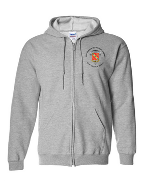 319th Field Artillery Embroidered Hooded Sweatshirt with Zipper