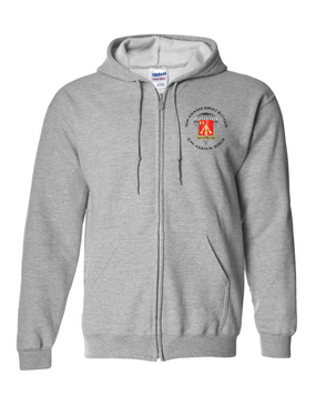 782nd Maintenance Battalion Embroidered Hooded Sweatshirt with Zipper