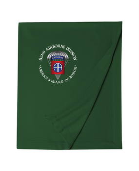82nd Airborne Division (Parachute) Embroidered Dryblend Stadium Blanket