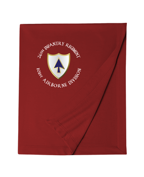 26th Infantry Regiment Embroidered Dryblend Stadium Blanket