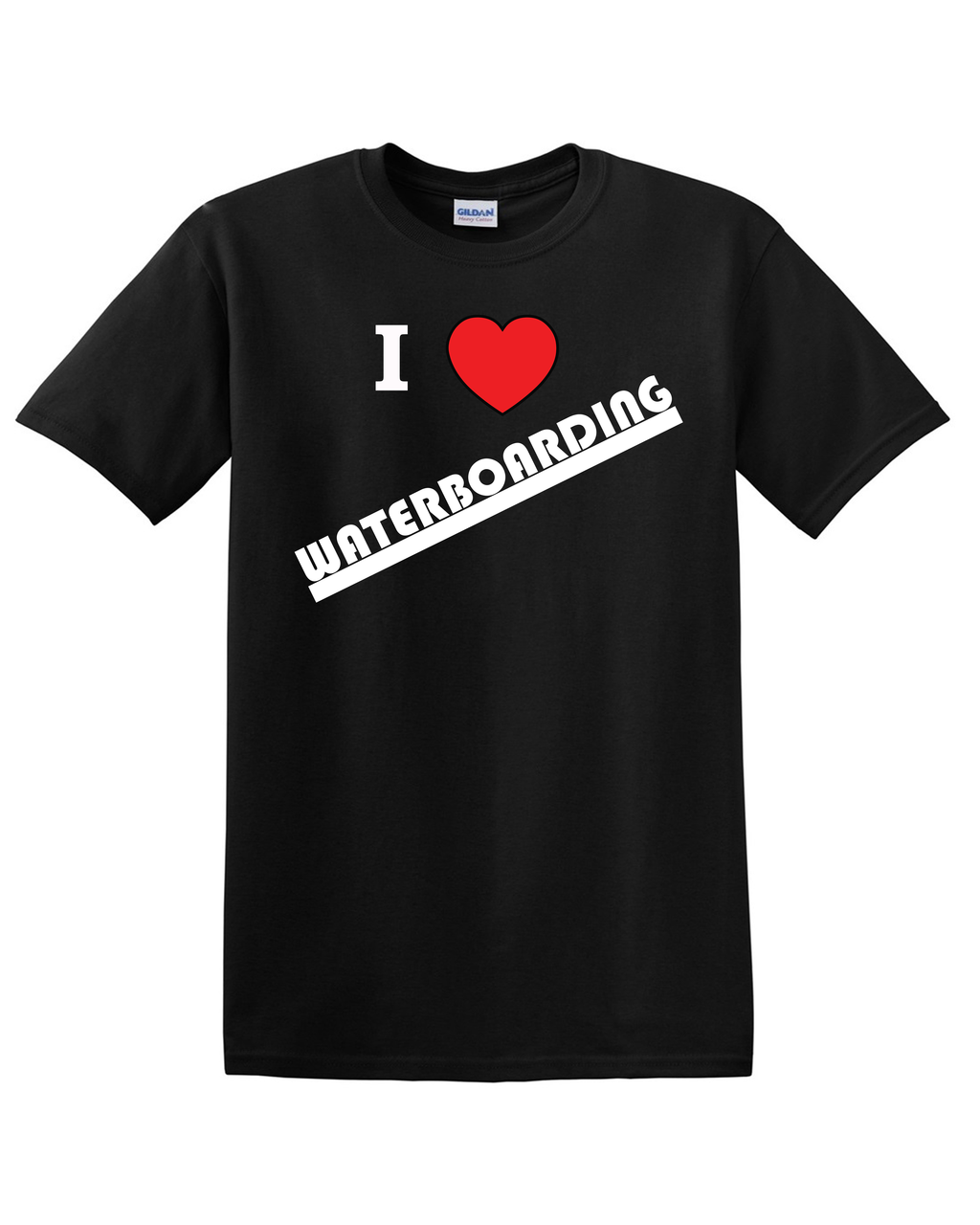 I love waterboarding t shirt Clearance