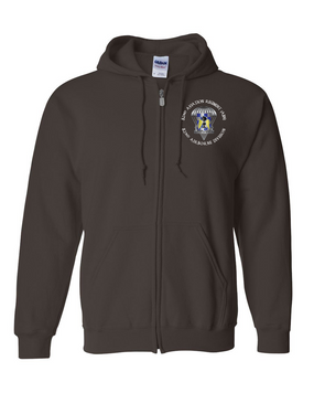 82nd Aviation Brigade Embroidered Hooded Sweatshirt with Zipper