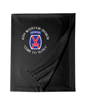 10th Mountain Division Embroidered Dryblend Stadium Blanket