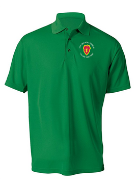 25th Infantry Division Embroidered Moisture Wick Polo