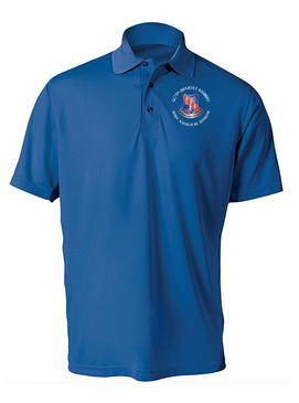 327th Infantry Regiment Embroidered Moisture Wick Polo