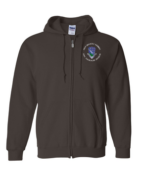 506th Infantry Regiment Embroidered Hooded Sweatshirt with Zipper