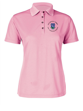Ladies 506th Parachute Infantry Regiment Embroidered Moisture Wick Polo Shirt