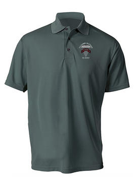 2-75th Ranger Battalion Embroidered Moisture Wick Polo (C)